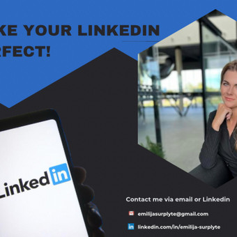 Linkedin profilio peržiūra, konsultavimas, redagavimas Vilnius Emilija Surplytė nuotrauka 1