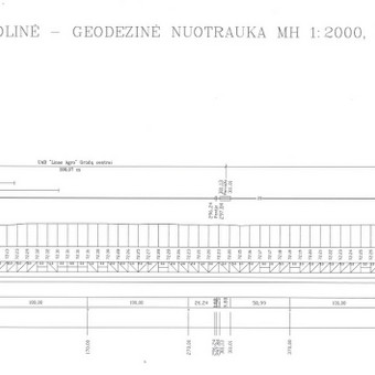 Įvairių konstrukcijų posvyrių ir polinkių matavimai, išilginiai profiliai. Panevėžys UAB "Geodezinių matavimų projektai" nuotrauka 14