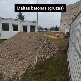 Smulkintas-maltas betonas, betono skalda (gruzas) Kaunas MB Galus nuotrauka 6 Betono skalda Kaunas MB Galus nuotrauka 6