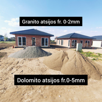 Dolomito granito skalda, keliams, trinkelių pagrindui, trinkelių išlyginamasis sluoksnis. Atsijos fr. 0-2mm fr. 0-5mm Kaunas MB Galus nuotrauka 4 Skalda Kaunas MB Galus nuotrauka 4
