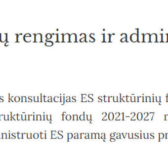 ES projektų rengimas ir administravimas Vilnius Verslo ir investicijų konsultacijos, UAB nuotrauka 5 ES paramos projektų rengimas ir administravimas Vilnius Verslo ir investicijų konsultacijos, UAB nuotrauka 5