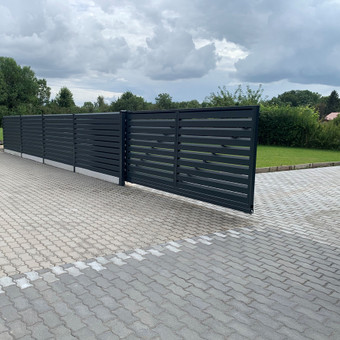 STUMDOMI KIEMO VARTAI
Šie stumdomi vartai parduodami karštai cinkuoti arba karštai cinkuoti ir nudažyti pasirinkta spalva iš RAL spalvų paletės. Kaunas UAB "Gigasta" nuotrauka 8 Vartų automatika, montavimas Kaunas UAB "Gigasta" nuotrauka 8