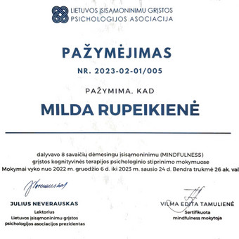 Sąmoningumo praktikos Klaipėda MILDA RUPEIKIENĖ nuotrauka 8