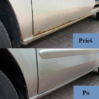 Rūdžių šalinimas Kaunas Automobilių dažymas nuotrauka 4