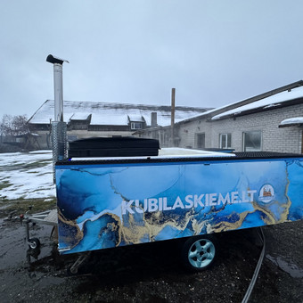 Kubilas ant priekabos. Labai didelis. 2,5 m plocio, 3,5 m ilgio. 32 vnt purkštukų, šviesų ir net bluethoof koloneles Klaipėda Alfredas Stankus nuotrauka 6 XXL'as kubilas Savaitgaliui ( nuo penktadienio iki pirmadienio) Klaipėda Alfredas Stankus nuotrauka 6