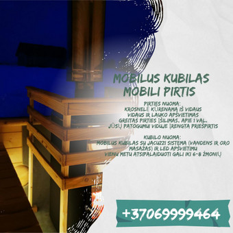 Nuomojamas naujas kubilas Alytus Mobili pirtis! Mobilus Kubilas! nuotrauka 2 Nuomojamas naujas kubilas Alytus Mobili pirtis! Mobilus Kubilas! nuotrauka 2