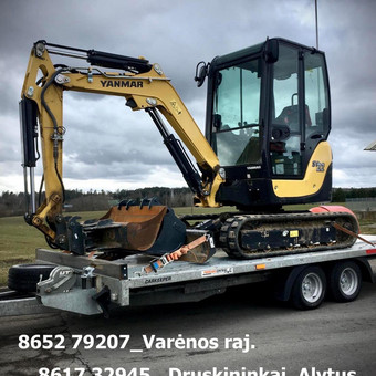 Mini ekskavatoriaus nuoma su operatoriumi Alytus nordicmaster.lt nuotrauka 7