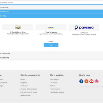 Sąskaitų apmokėjimas kaip Internet parduotuvėje. PayPal, PaySera kitu kurimas pagal poreiki Vilniaus rajonas Andzej Subatovic nuotrauka 4 Mokėjimo sistemų pajungimas Vilniaus rajonas Andzej Subatovic nuotrauka 4