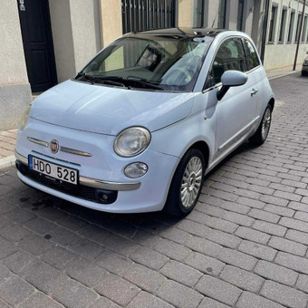 Fiat 500 1.2 benzinas mechaninė greičių dėžė Vilnius UAB Eddytrans nuotrauka 16