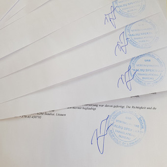 Vertimas raštu vokiečių kalba Šiauliai UAB "Kalbų spektras" nuotrauka 4