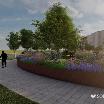 Kraštovaizdžio projektavimas. Projektuojama taip , kad derėtų su aplinka ir namo architektūra. Vilnius MB Sodo studija nuotrauka 9 3D vizualizacijos, projektavimas Vilnius MB Sodo studija nuotrauka 9