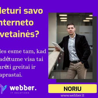 Interneto svetainių kūrimas Klaipėda Webber. nuotrauka 1