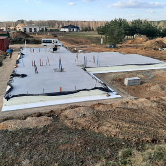 Pamatų įrengimas, plokštuminiai pamatai Vilnius Pasyvusis namas nuotrauka 2
