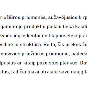 Kuriu techninius (naudojimosi instrukcijos, techniniai parametrai) bei reklaminius (marketingo tekstai, vaizdingi aprašymai svetainėms ir katalogams) tekstus anglų bei lietuvių kalbomis. Vilnius Emilija Paulauskė nuotrauka 6 Produktų aprašymų rašymas Vilnius Emilija Paulauskė nuotrauka 6
