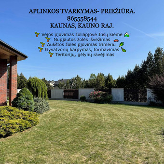 Trimeriu: nuo 5EUR/aras
Žoliapjove: nuo 4EUR/aras
Traktoriukas: nuo 4EUR/aras Kaunas ŽALIAS KILIMAS nuotrauka 1 Žolės pjovimas Kaunas ŽALIAS KILIMAS nuotrauka 1