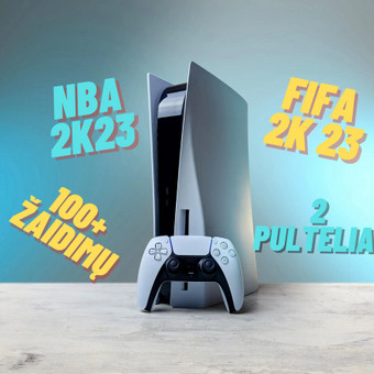 Žaidimai:
- Sąraše turim ir NBA 2k23, FIFA 2k23 (PS5)
- Nupirktas PlayStation 5 PLUS EXTRA, kuriuose rasite pačius populiariausius žaidimus. Daugiau nei 150+ žaidimų. Kaunas Neonas nuotrauka 2 Playstation 5 - 2 pulteliai Kaunas Neonas nuotrauka 2