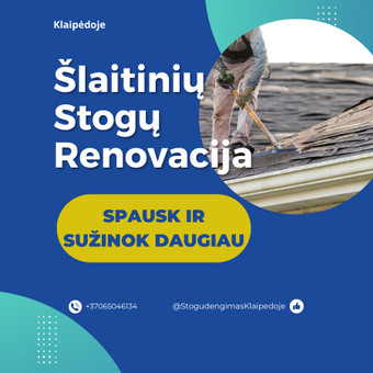 Stogo renovacijos kainos nustatyti tiksliai neįmanoma, pirmiausiai reiktų atvykti ir įvertinti stogo būkle. Klaipėda Stogo dengimas - 𝙀𝙧𝙞𝙠𝙖𝙨 𝙅𝙪𝙠𝙣𝙖 👷 nuotrauka 5 Stogų renovacija | Seno stogo perdengimas | Asbestinių stogų keitimas Klaipėda Stogo dengimas - 𝙀𝙧𝙞𝙠𝙖𝙨 𝙅𝙪𝙠𝙣𝙖 👷 nuotrauka 5
