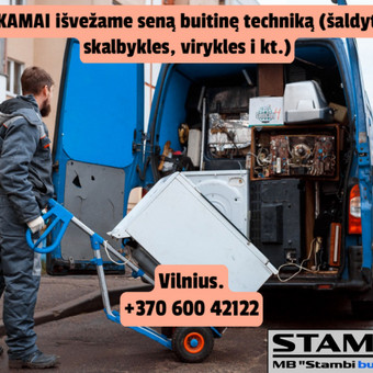 Buitinės technikos išvežimas Vilnius MB "Stambi buitinė technika" nuotrauka 4