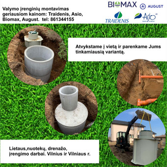 Valymo įrenginiai Biomax, Švaistė, August, Traidenis Vilnius MB Armiva nuotrauka 3