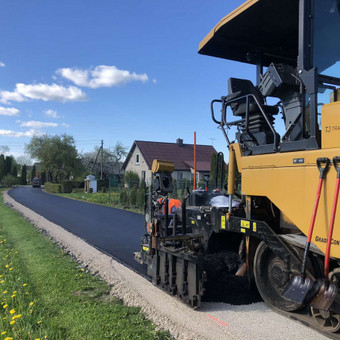 Asfaltavimo darbai Klaipėdos rajonas Kelių tiesimas,  žemės darbai - tech. nuoma nuotrauka 1