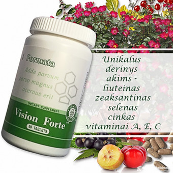 Vision Forte™ 60 tabl - maisto papildas SANTEGRA Klaipėda Alla Nekrasova nuotrauka 45