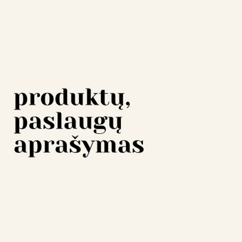Produktų aprašymų rašymas Kaunas Viltė Getautė nuotrauka 7