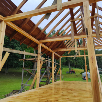 Karkasiniai statiniai Trakų rajonas Old Modern nuotrauka 8