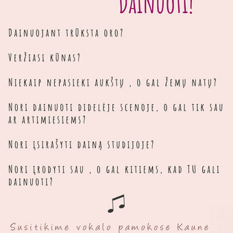 Privačios muzikos pamokos Kaunas Gabi'Na dainavimo studija nuotrauka 3
