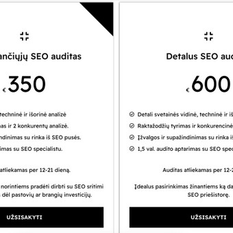 Kokybiškas SEO auditas - visų sėkmingų SEO kampanijų pradžia. Atlieku detalius SEO auditus, supažindinu su rinka, ko trūksta jūsų svetainei, kad užtikrinti ilgalaikę SEO sėkmę. Susisiekite! Vilnius SEOAuditas.lt / Mantas Tamošaitis nuotrauka 3 SEO Auditas Vilnius SEOAuditas.lt / Mantas Tamošaitis nuotrauka 3