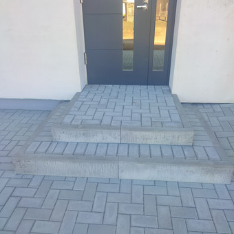 Laiptai iš trinkelių Vilnius Kiemo darbai nuotrauka 2