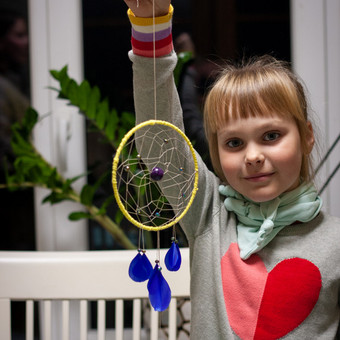 Kūrybinės sapnų gaudyklių dirbtuvės vaikams Vilniuje Vilnius Jolita Mikolaitytė nuotrauka 1