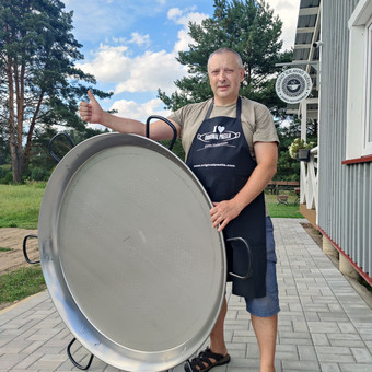 Gaminame Paella Jūsų pasirinktoje vietoje. Didžiausias kiekis 1 paeljeroje 200vnt. Galimybės 400vnt. Alytaus rajonas MB Kazanas ant ratų nuotrauka 12 Ispaniškoji Paella Jūsų renginiui Alytaus rajonas MB Kazanas ant ratų nuotrauka 12