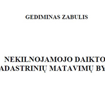 Kadastrinių bylų rengimas Vilnius Gediminas nuotrauka 2