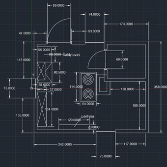Braižyba „AutoCAD 2D“ programa Telšių rajonas Modestas Molis nuotrauka 1