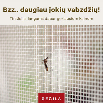 Tinkleliai nuo uodų, montavimas Vilnius UAB REGILA BALTIC nuotrauka 1