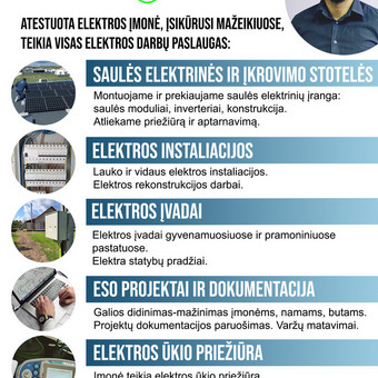 Galios didinimas, mažinimas, varžų matavimai, nauji įvadai, rekonstrukciniai eso dokumentai Mažeikių rajonas MB Elektros skydas nuotrauka 12 ESO rangovo aktas ir projektai Mažeikių rajonas MB Elektros skydas nuotrauka 12