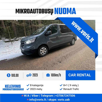 Keleivinio 8+1 Mikroautobuso nuoma be vairuotoju Alytus Mikroautobusų nuoma nuotrauka 4 Keleivinio 8+1 Mikroautobuso nuoma be vairuotoju Alytus Mikroautobusų nuoma nuotrauka 4