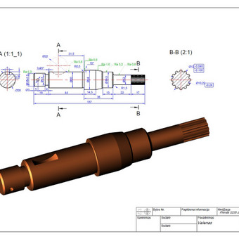 Braižyba „AutoCAD 3D“ programa Kaunas Audrius Baniulis nuotrauka 3