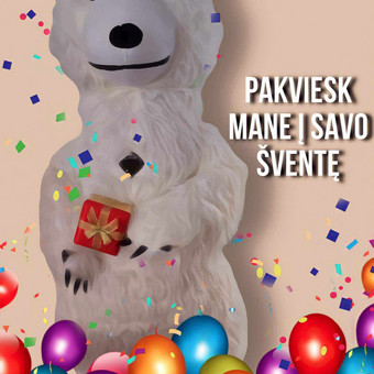 Balto meškino šokis su personažu Vilnius Jelena Ramaškienė nuotrauka 3