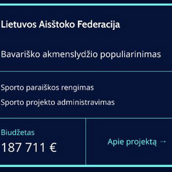 Sporto projektų rengimas ir administravimas Vilnius Projektai Sportui nuotrauka 2