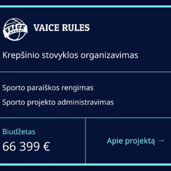 ES paramos projektų rengimas ir administravimas Vilnius Projektai Sportui nuotrauka 1