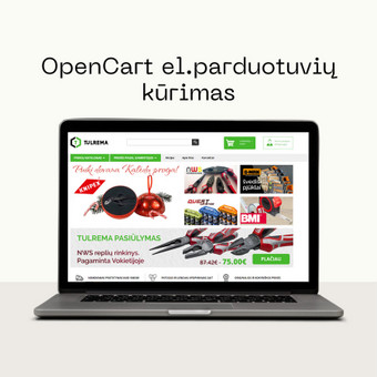 El. parduotuvių kūrimas su OpenCart Mažeikių rajonas EASY MEDIA nuotrauka 4
