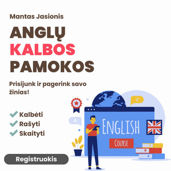 Mokinių ruošimas anglų kalbos egzaminams Vilnius Mantas Jasionis nuotrauka 3