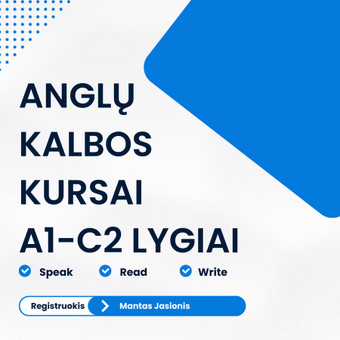 Anglų kalbos mokymas grupėje Vilnius Mantas Jasionis nuotrauka 2