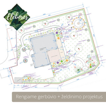 Kraštovaizdžio projektavimas Vilnius Elebores nuotrauka 1