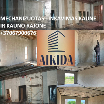 Sienų tinkavimas su medžiagomis Kaunas MB Aikida nuotrauka 3