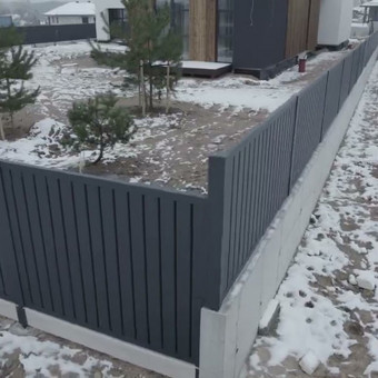 Individualūs skardos lankstiniai Marijampolė Moderni Tvora nuotrauka 18