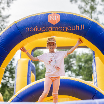 Pripučiamos pramogos Mini Kliūčių ruožas nuoma Vilnius Pramogos ir žaidimai nuotrauka 12