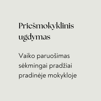 Priešmokyklinis ugdymas Vilnius Sandra Mykolaitienė nuotrauka 3