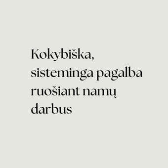 Sisteminga pagalba ruošiant namų darbus Vilnius Sandra Mykolaitienė nuotrauka 2